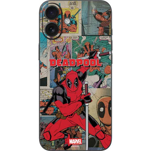 Marvel Deadpool Deadpool Collage iPhone 16 Plus Skin
